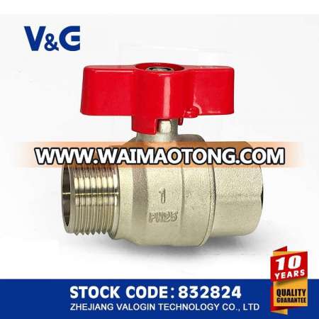 Brass Ball Valve with Butterfly Handle (VG10.99761)