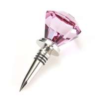 Custom High Quality Crystal wine bottle stopper for party favors and bridal shower gifts